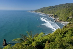 Paparoa coastline - breathtaking rugged coastline of Paparoa National Park just north of Paparoa coastline - breathtaking rugged coastline of Paparoa National Park just north of