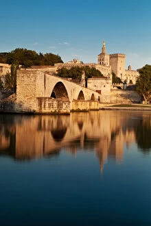 Avignon Gallery: Pont St Benezet over River Rhone with Palais