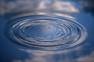 Ripple on Water - With reflection of clouds Ripple on Water - With reflection of clouds
