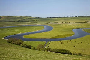 River Cuckmere, near Seaford, East Sussex, England