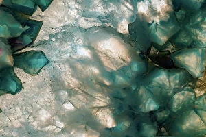 Fragile Gallery: Sliced rock crystals of a geode