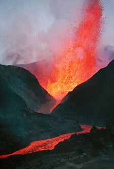 Smoke Collection: Volcano Kimanura Nyamulagira Virungas, Zaire, Africa