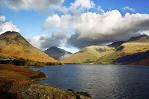 Images Dated 1st November 2011: Wast Water with Great Gable and Scarfell Pike in the distance - November - Lake District - England