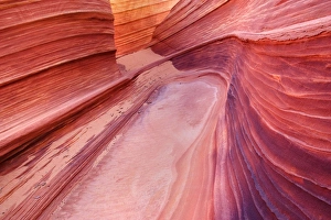 The Wave - carved rock eroded into a wave-like formation made of jurrasic-age Navajo The Wave - carved rock eroded into a wave-like formation made of jurrasic-age Navajo