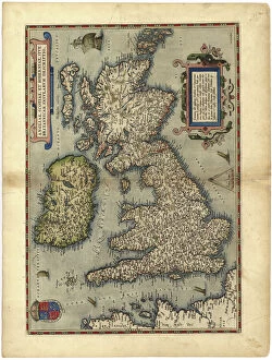Country Gallery: 16th century map of the British Isles