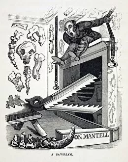 1836 Gideon Mantell Mantel Piece sawrian