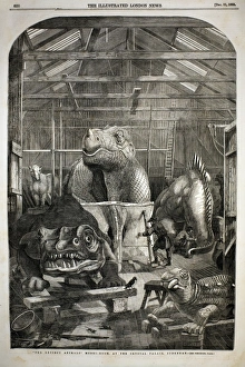 1853 First Dinosaur models Crystal Palace 1853 First Dinosaur models Crystal Palace