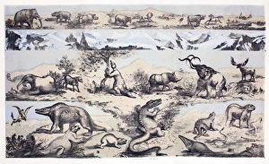 1860 Duncans prehistoric epoch panorama 1860 Duncans prehistoric epoch panorama