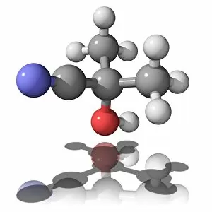 Acetone cyanohydrin molecule