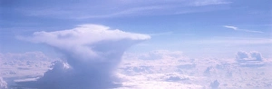 Aerial view of a cumulonimbus storm cloud Aerial view of a cumulonimbus storm cloud