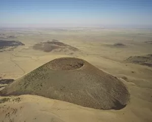 Aerial view of the SP volcanic crater
