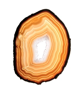 Quartz Crystals Prints: Agate slice
