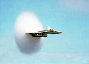Aviation Collection: Aircraft sonic boom cloud