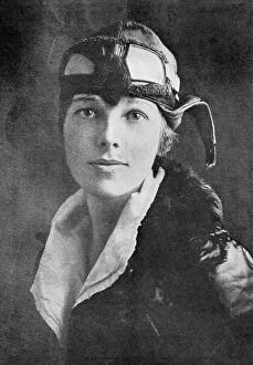 Aviation Collection: Amelia Earhart, US aviation pioneer