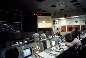 Apollo 15 moon landing mission control