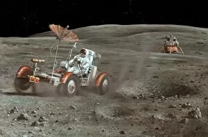 Speeding Collection: Apollo 16 lunar rover, artwork