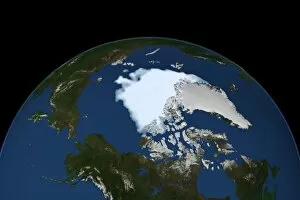 Dmsp Gallery: Arctic ice minimum extent, 2012