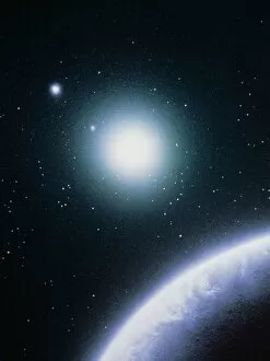 Images Dated 18th September 2003: Artists impression of the formation of a new star