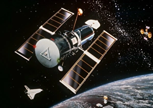 Artists impression of the Hubble Space Telescope Artists impression of the Hubble Space Telescope
