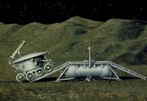Images Dated 12th November 1988: Artists impression of Lunokhod 1