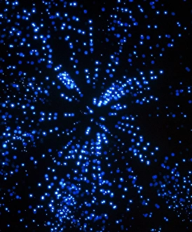 Artists impression of starfield from spaceship Artists impression of starfield from spaceship