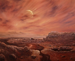 Artists impression of surface of Titan Artists impression of surface of Titan