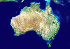 Satellite Gallery: Australia, satellite image