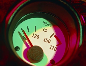 Automobile oil temperature gauge; low temperature Automobile oil temperature gauge; low temperature