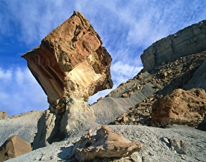 Balancing rock caused by water erosion Balancing rock caused by water erosion