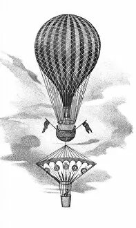 Images Dated 21st July 2003: Balloon and parachute