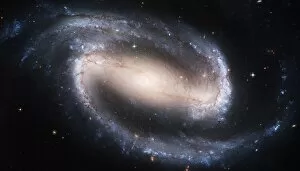 Images Dated 31st March 2005: Barred spiral galaxy NGC 1300, HST image