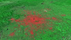 Beijing, China, 2010, satellite image