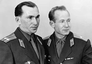 Images Dated 17th June 2003: Belyayev and Leonov, Soviet cosmonauts