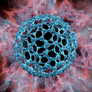 Nanotechnology Gallery: Buckyball, artwork F008 / 3342