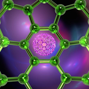 Nanotechnology Gallery: Buckyball, artwork F008 / 3344
