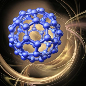 Nanotechnology Gallery: Buckyball, artwork F008 / 3346