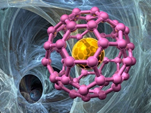 Nanotechnology Gallery: Buckyball, artwork F008 / 3354
