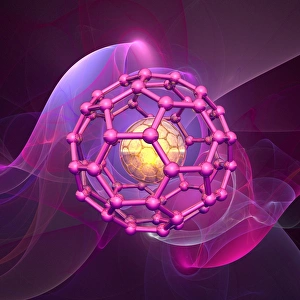Nanotechnology Gallery: Buckyball, artwork F008 / 3358