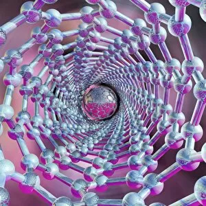 Nanotechnology Gallery: Buckytube, artwork F008 / 3353