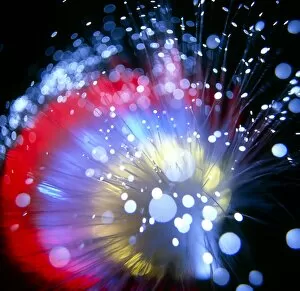 Images Dated 9th December 1997: Bundle of optical fibres conducting light