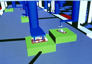CAD of a microfactory production line CAD of a microfactory production line