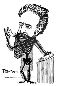 Caricature of Roentgen and X-rays Caricature of Roentgen and X-rays