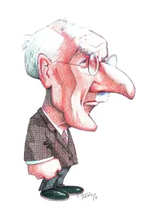 Jung Prints: Carl Jung Print: A caricature of the Swiss psychiatrist