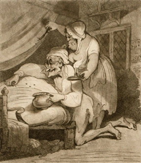 Catching bedbugs, 18th century Catching bedbugs, 18th century