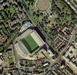 Chelseas Stamford Bridge stadium, aerial Chelseas Stamford Bridge stadium, aerial