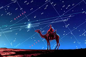 Computer Artwork Gallery: Christmas star as planetary conjunction