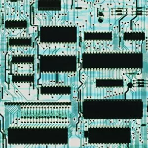 Images Dated 1st March 1994: Circuit board with microprocessors, etc