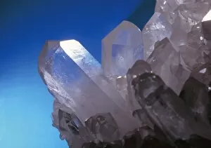 Images Dated 8th January 1996: Clear quartz crystals (rock crystals)