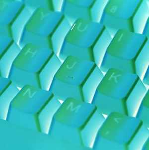 Images Dated 8th December 1999: Close-up of part of the keyboard of a computer