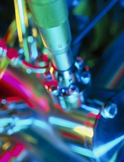 Close-up of part of a mass spectrometer Close-up of part of a mass spectrometer